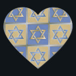 Judaica Star David Metall Guld Blue Hjärtformat Klistermärke<br><div class="desc">Du visar Lee Hiller Design Collection. Apparatur,  gåvor och samlarföremål Lee Hiller Photography eller Digital Art Collection. Du kan visa hennes naturfotografi på http://HikeOurPlanet.com/ och följa hennes vandrande blogg i Hett Vår nationalpark.</div>
