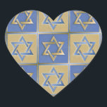 Judaica Star David Metall Guld Blue Hjärtformat Klistermärke<br><div class="desc">Du visar Lee Hiller Design Collection. Apparatur,  gåvor och samlarföremål Lee Hiller Photography eller Digital Art Collection. Du kan visa hennes naturfotografi på http://HikeOurPlanet.com/ och följa hennes vandrande blogg i Hett Vår nationalpark.</div>