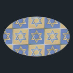 Judaica Star David Metall Guld Blue Ovalt Klistermärke<br><div class="desc">Du visar Lee Hiller Design Collection. Apparatur,  gåvor och samlarföremål Lee Hiller Photography eller Digital Art Collection. Du kan visa hennes naturfotografi på http://HikeOurPlanet.com/ och följa hennes vandrande blogg i Hett Vår nationalpark.</div>
