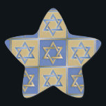 Judaica Star David Metall Guld Blue Stjärnformat Klistermärke<br><div class="desc">Du visar Lee Hiller Design Collection. Apparatur,  gåvor och samlarföremål Lee Hiller Photography eller Digital Art Collection. Du kan visa hennes naturfotografi på http://HikeOurPlanet.com/ och följa hennes vandrande blogg i Hett Vår nationalpark.</div>