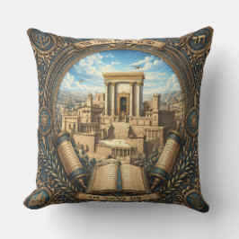Judaica Traditional Temple Decorative Pillow Kudde