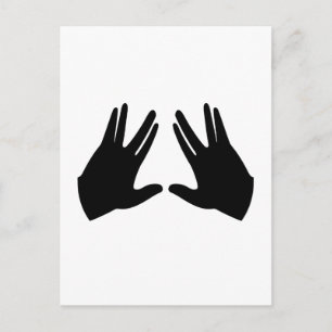 Judaism Kohen Händer Symbol Vykort