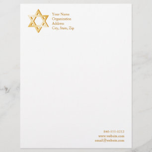 Judaism Symbol Brevhuvud