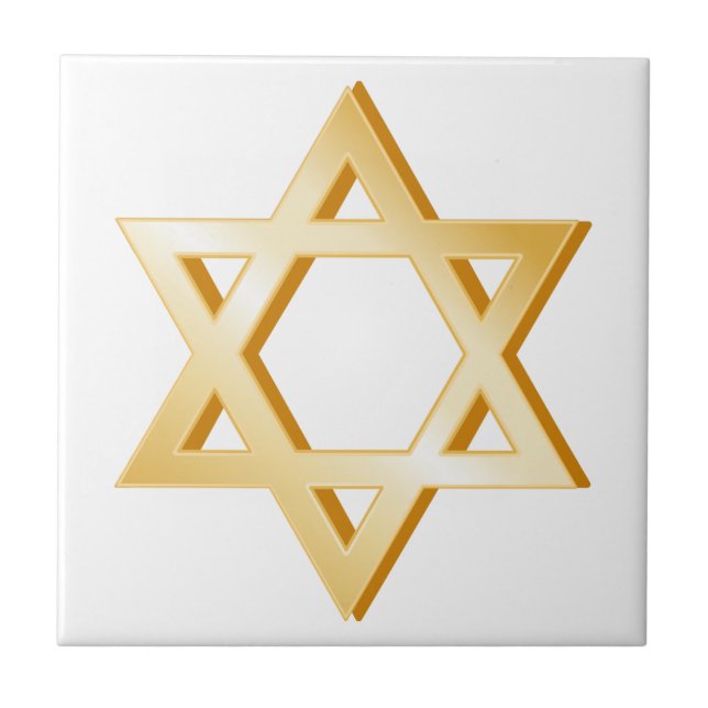 Judaism Symbol Kakelplatta (Framsidan)