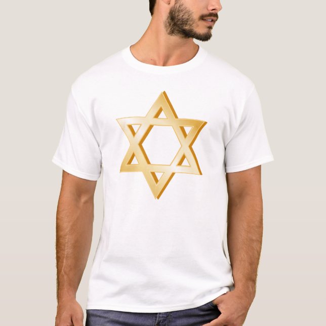 Judaism Symbol Tee Shirt (Framsida)