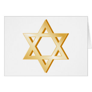 Judaistiskt symbolhälsningskort hälsningskort