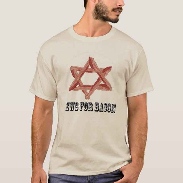 Judar för bacon tee shirt (Framsida)
