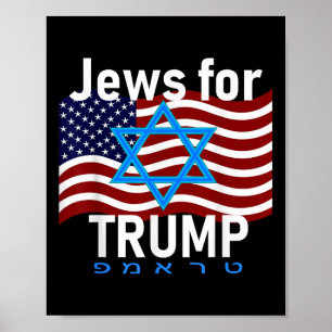 Judar för den amerikanska Flagga David Hebrew Poster