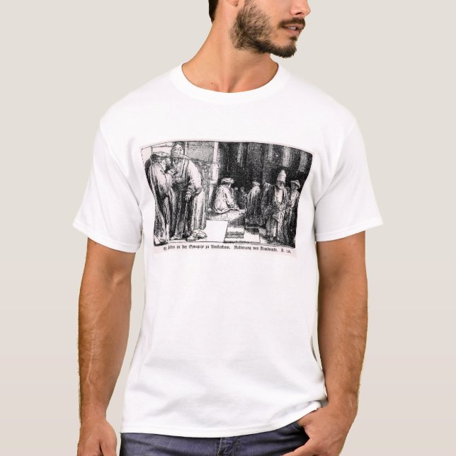 Judar i synagogan i Amsterdam Tee Shirt (Framsida)