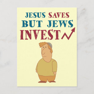 Judar Invest - Jewish finance humor Vykort