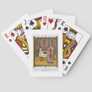 Judar påskhögtid, telefax av ett 15th århundrade casinokort