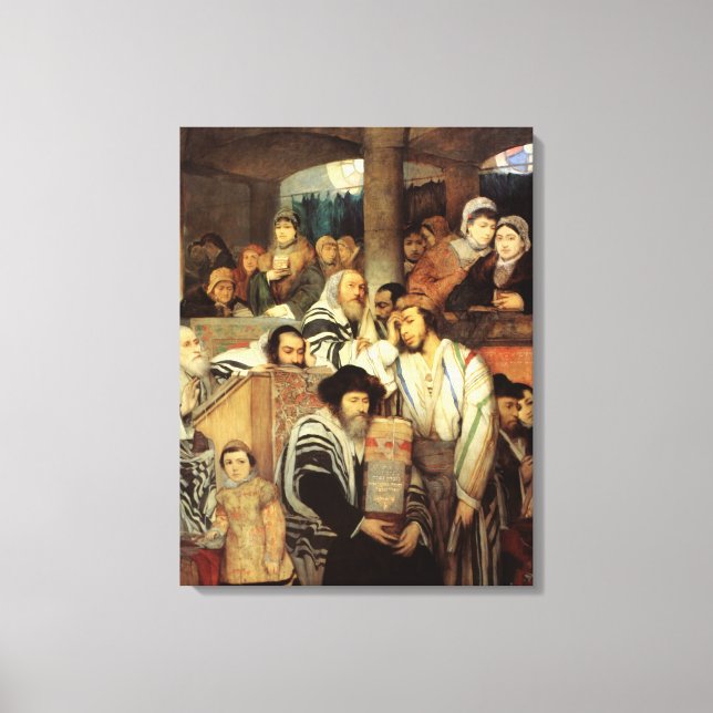 Judar Praying by Maurycy Gottlieb - Circa 1878 Canvastryck (Framsida)