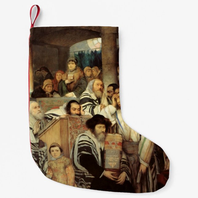 Judar Praying in the Synagogue on Yom Kippur Liten Julstrumpa (Framsidan)