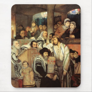 Judar Praying in the Synagogue on Yom Kippur Musmatta