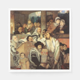 Judar Praying in the Synagogue on Yom Kippur Pappersservett