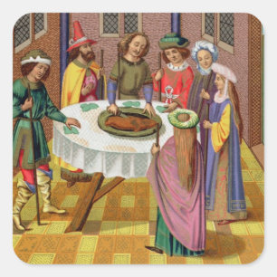 Judarna Passover, 1500-talets fax Fyrkantigt Klistermärke