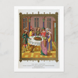 Judarna Passover, 1500-talets fax Vykort