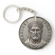 Judas Förbannade Mynt Nyckelring – Zion‑7 Tyriskt