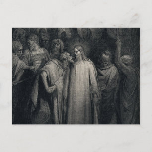 Judas Kiss av Gustave Dore Vykort