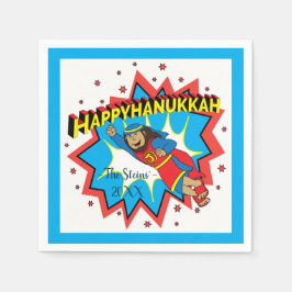 Judas Makkabee Hammaren Hanukkah-fest Pappersservett