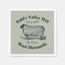 Judds Valley Wool Mercantile Vintage Sheep Image