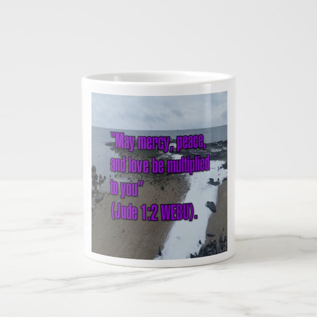 Jude 1:2 WEBU Mug Jumbo Mugg (Framsidan)