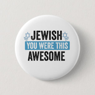 Jude att du var den här Fantastisk-fonen Hanukkah  Knapp