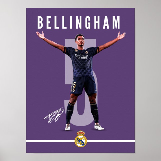 Jude Bellingham Printable Poster - Fotboll Poster (Framsidan)
