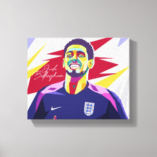 Jude Bellingham Wpap Pop Art Canvastryck