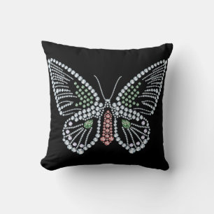 Jude Butterfly Pillow Gemstone Design Kudde