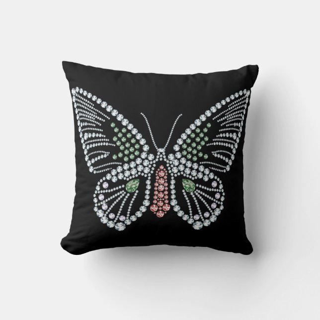Jude Butterfly Pillow Gemstone Design Kudde (Framsida)