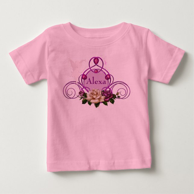 Jude Fairy Ram Rosa Baby Tutu Bodykostym Tröja (Framsida)