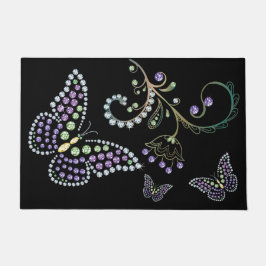 Jude Flower Rhinestone Butterfly Matta