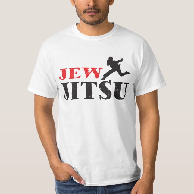 Jude Jitsu - rolig judisk humor Tee (Framsida)