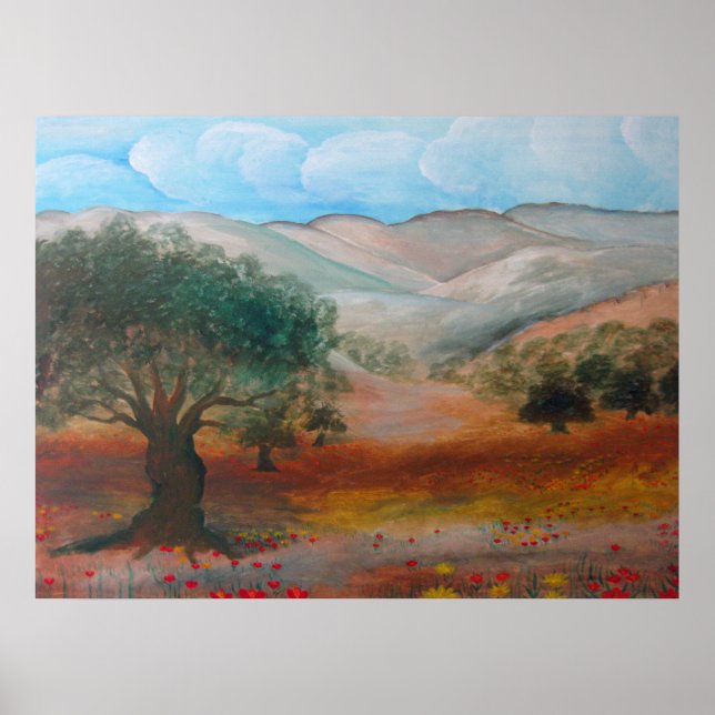 Judea Backe, Ben Shemen Forest, Israel. Poster (Framsidan)