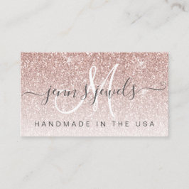 Judendesigner i Trendig Ro Glitter Visitkort