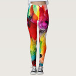 Judenfärgstävling - vattenfärg leggings<br><div class="desc">Jeweltone Prism II av Jennifer Goldberger. Har en abstrakt design med varierande färg och former i vattenfärgen stil. | 143801Z</div>