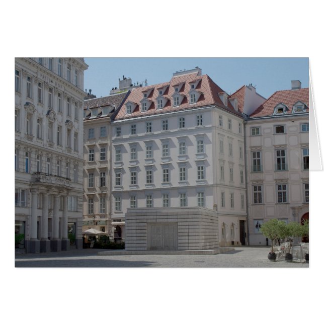 Judenplatz, Wien, Österrike Hälsningskort (Framsidan Horizontal)