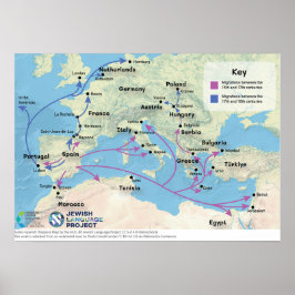 Judeo-spansk diasporakarta poster