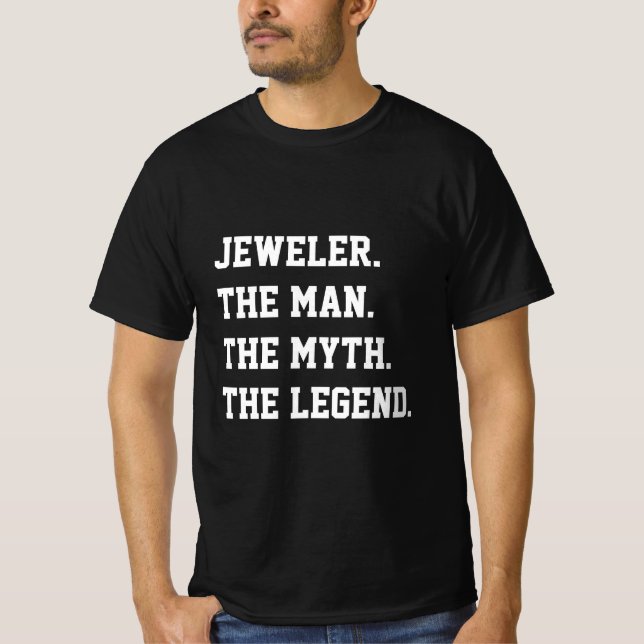 Juderaren mannen Myth the Legend T-Shirt (Framsida)