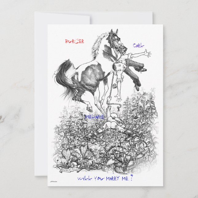 JudeToo LB33 bröllopsinbjudan Inbjudningar (Framsida)