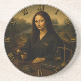 Judge Funny Mona Lisa Lawyer & Justice Gift Underlägg