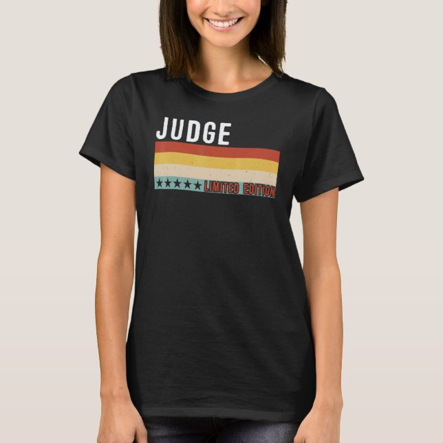 Judge Job Title Profession Worker Appreciation Ide T Shirt (Framsida)