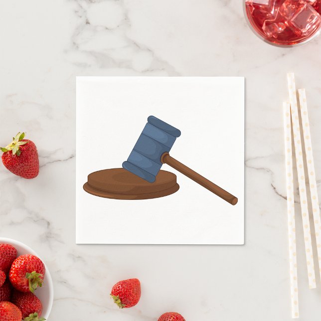 Judges Gavel Pappra Napkins Pappersservett (Skapare uppladdad)