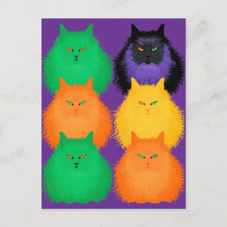 Judging Cats Helg Vykort