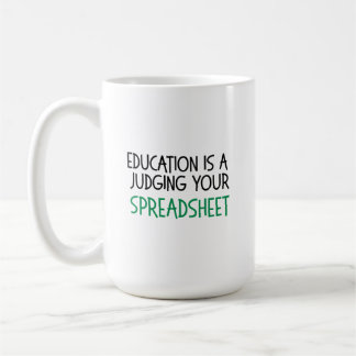 Judging Your Spreadsheet, Funny Accountant gift Kaffemugg