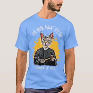Judgmental Cat 3 lustig och tyst dömt sällskapsdju T Shirt