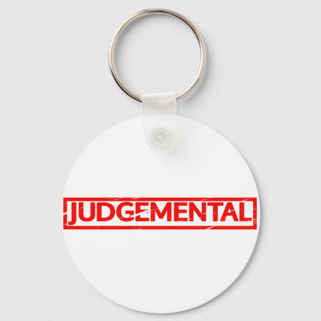 Judgmental Frimärke Nyckelring (Framsida)
