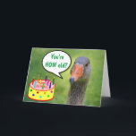 Judgmental Goose Funny Birthday Kort<br><div class="desc">Fånig med en kritisk gås och en födelsedagskalas med många ljus. Klassisk födelsedag humor! Anpassa meddelanden och ha roligt. Tack för tittar! Photo ©Christine Greenspan</div>