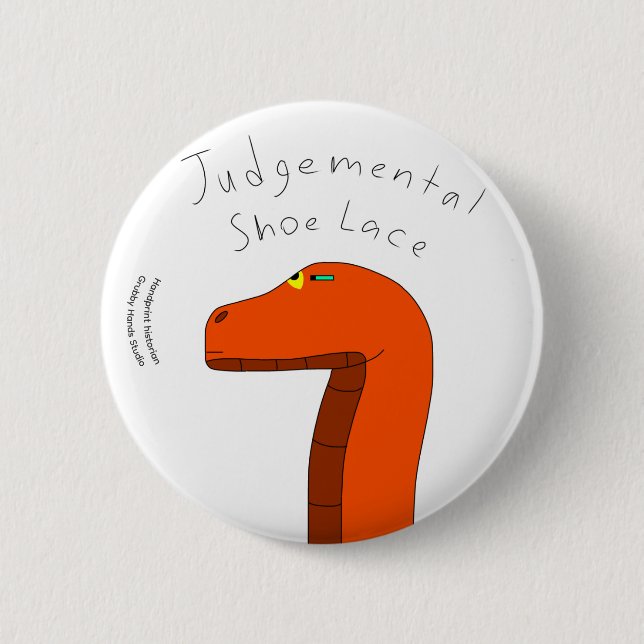 Judgmental Shoelace Button Knapp (Framsida)
